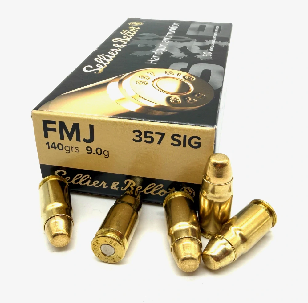 Náboj .357 SIG Sellier & Bellot FMJ 140gr