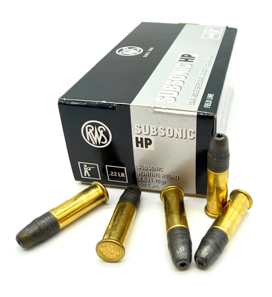 Náboj .22 LR RWS SUBSONIC HP 40gr