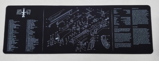 Podložka k čištění pušky