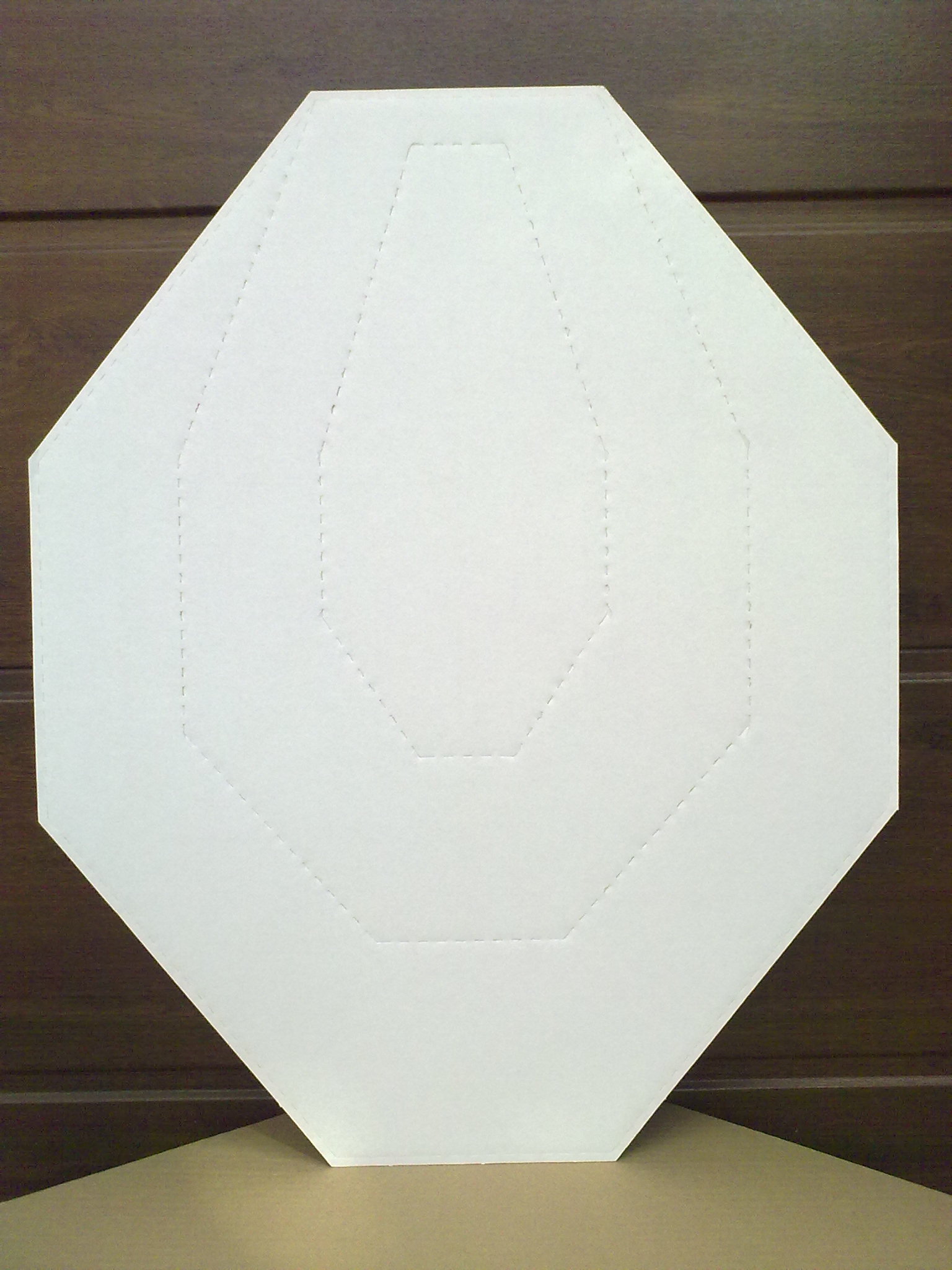 IPSC terč 57x45 cm hnědo-bílý