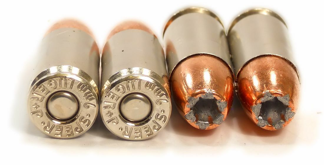 Náboj 9mm Luger+P 124gr JHP GoldDot Speer 