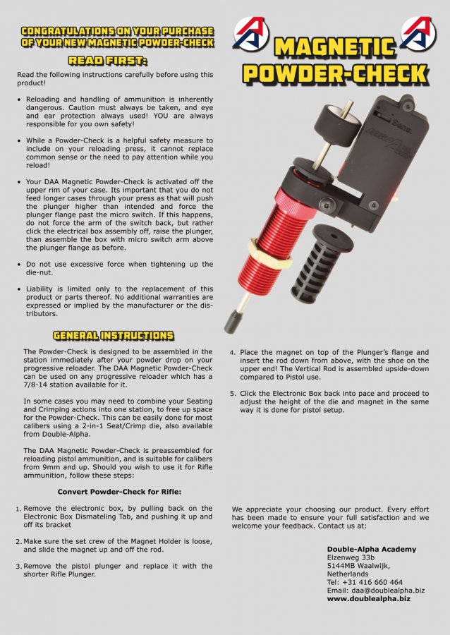 DAA Magnetic Powder Check