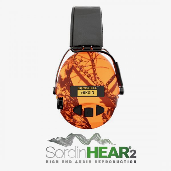 Střelecká sluchátka Sordin Supreme Pro - X BLAZE s LED+GEL