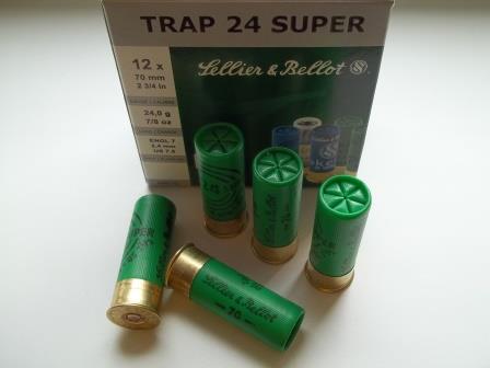Náboj 12/70 TRAP SUPER 24g S&B