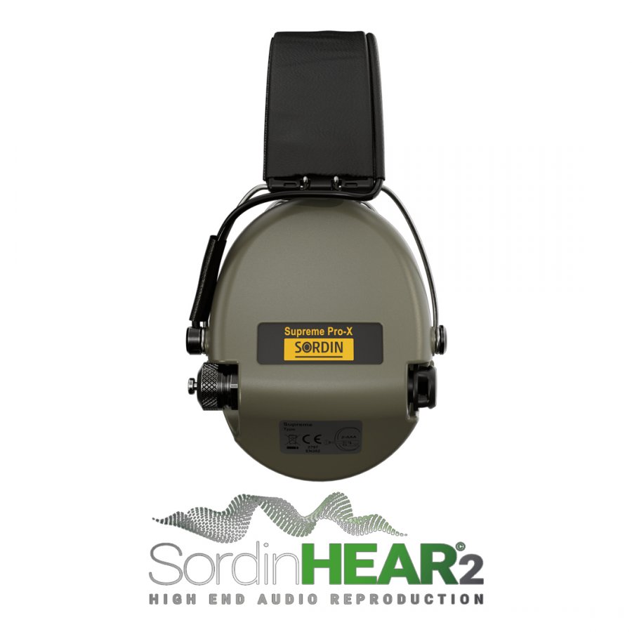 Střelecká sluchátka Sordin Supreme Pro - X s gelovými náušníky