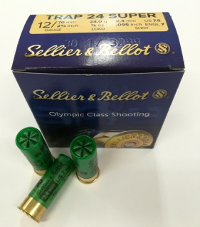 Náboj 12/70 TRAP SUPER 24g S&B