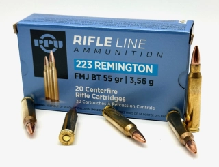 Náboj .223 Rem. PPU FMJ 55gr