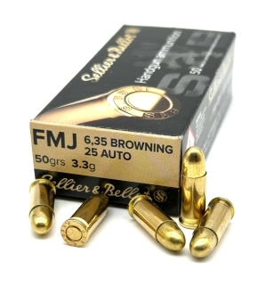 Náboj 6,35 Browning Sellier & Bellot FMJ 50gr