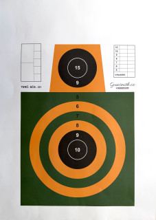 Terč PAPOUŠEK D1 42x59cm