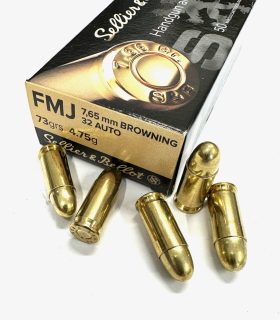 Náboj 7,65 Browning FMJ S&B