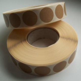 Zálepky na terč / hnědé / 19mm