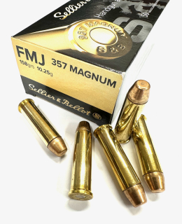 Náboj .357 Magnum Sellier & Bellot FMJ 158gr