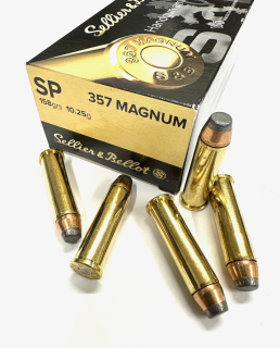 Náboj .357 Magnum Sellier & Bellot SP 158gr