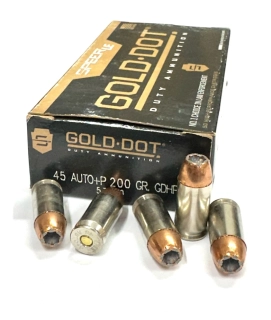 Náboj .45ACP+P 200gr Speer Gold Dot HP Lawman