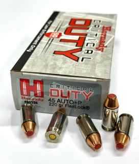 Náboj .45ACP+P 220gr Hornady Critical Duty FlexLock